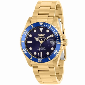 Invicta Women's Watch - Pro Diver Quartz Yellow Gold Bracelet Rotating Bezel | 37153