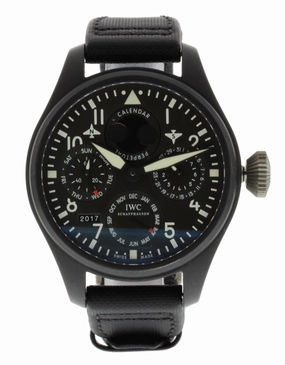 IWC Big Pilot's Top Gun Perpetual Calendar IW502902 Cermaic Titanitum Watch