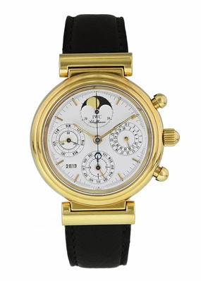 IWC Da Vinci Perpetual French IW3750 Yellow Gold Chronograph Watch