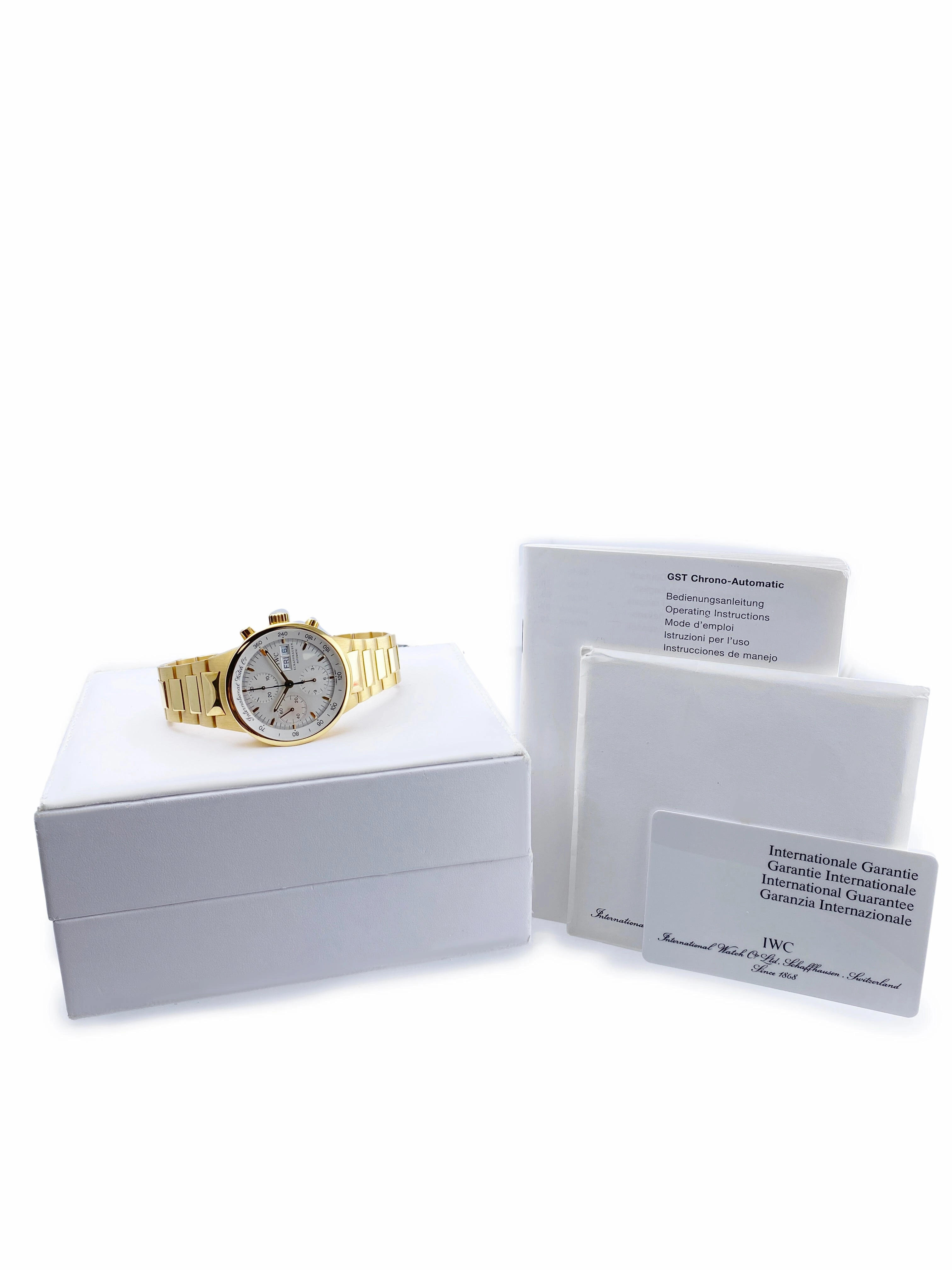 IWC GST Chrono-Automatic 3707/9277 Mens Watch Box Papers
