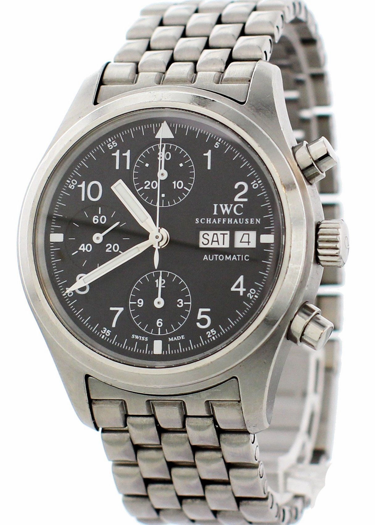 IWC Pilot Der Flieger Chronograph IW3706 Mens Watch