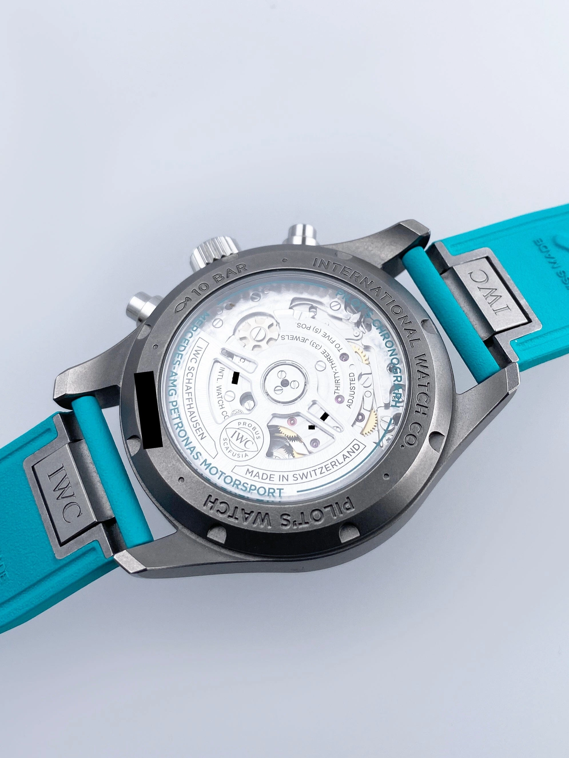 IWC Pilot's IW388108 41 Edition Mercedes-AMG PETRONAS Formula One Team Watch Box Papers