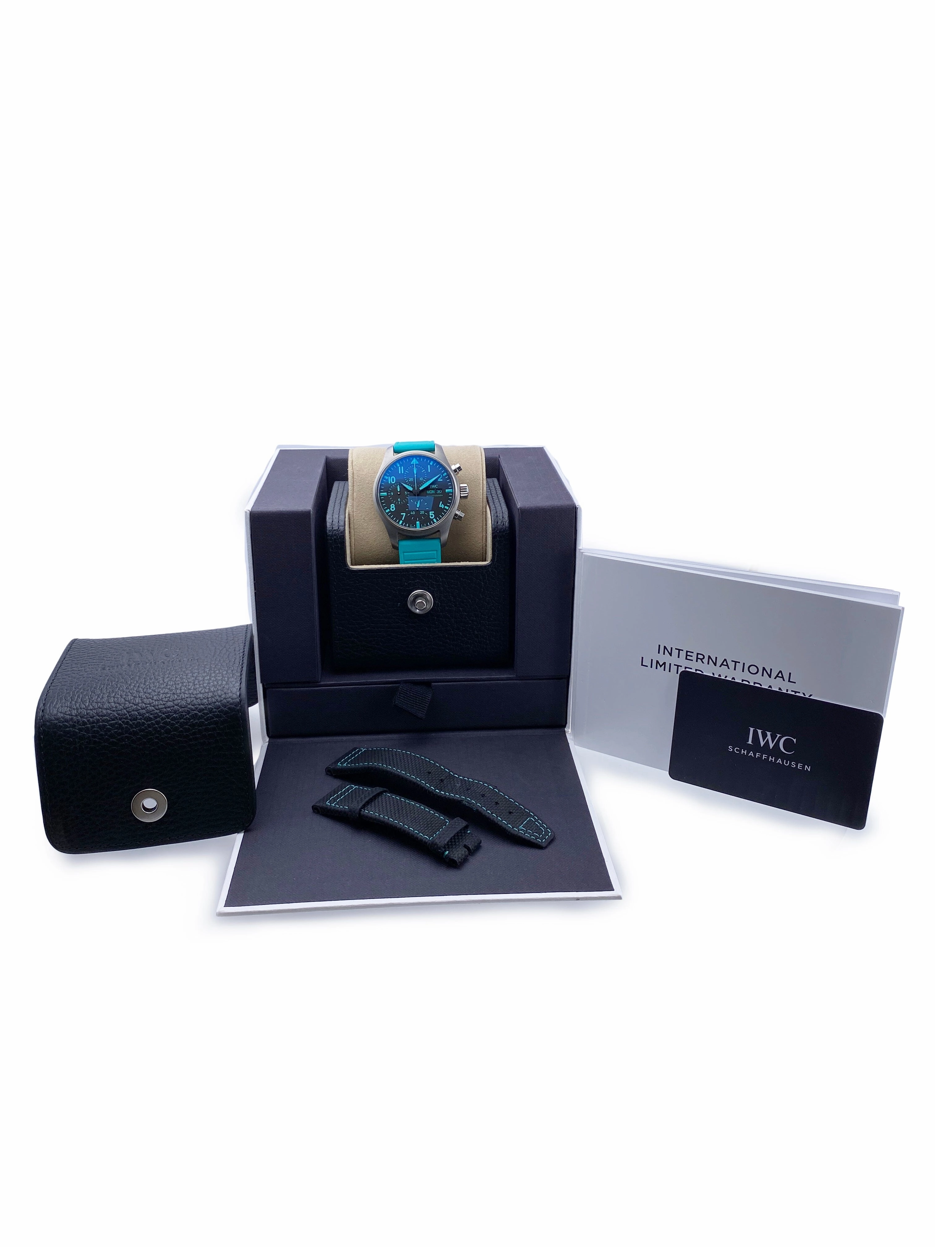 IWC Pilot's IW388108 41 Edition Mercedes-AMG PETRONAS Formula One Team Watch Box Papers