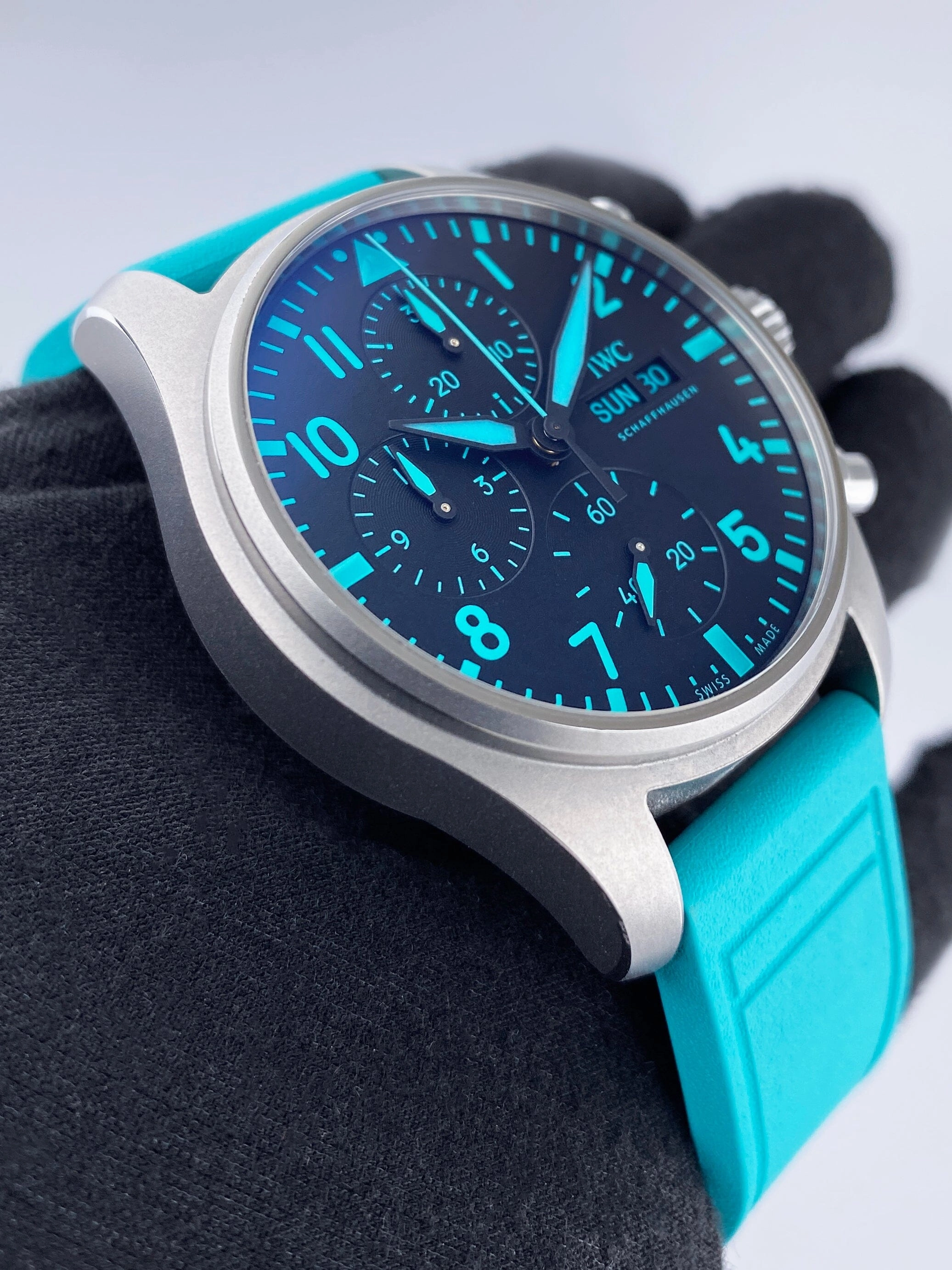 IWC Pilot's IW388108 41 Edition Mercedes-AMG PETRONAS Formula One Team Watch Box Papers