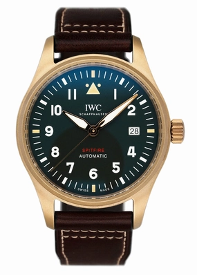 IWC Pilot Spitfire IW326802 Green Dial Mens Watch