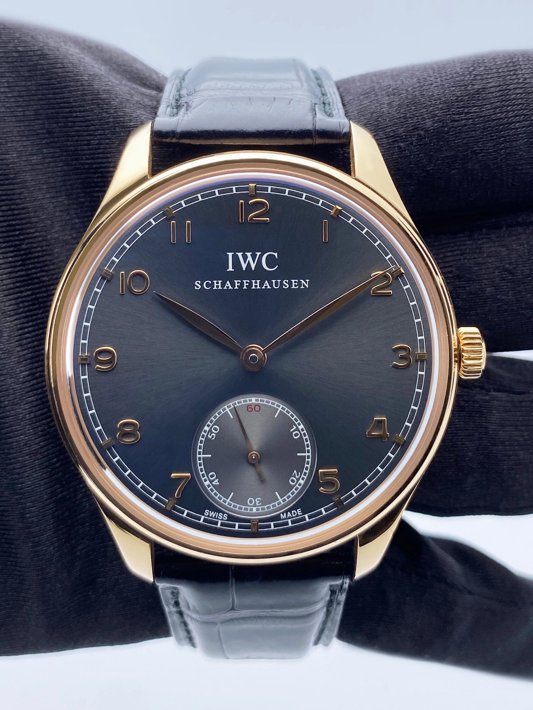 IWC Portugieser Hand-Wound IW545406 Mens Watch Box Papers