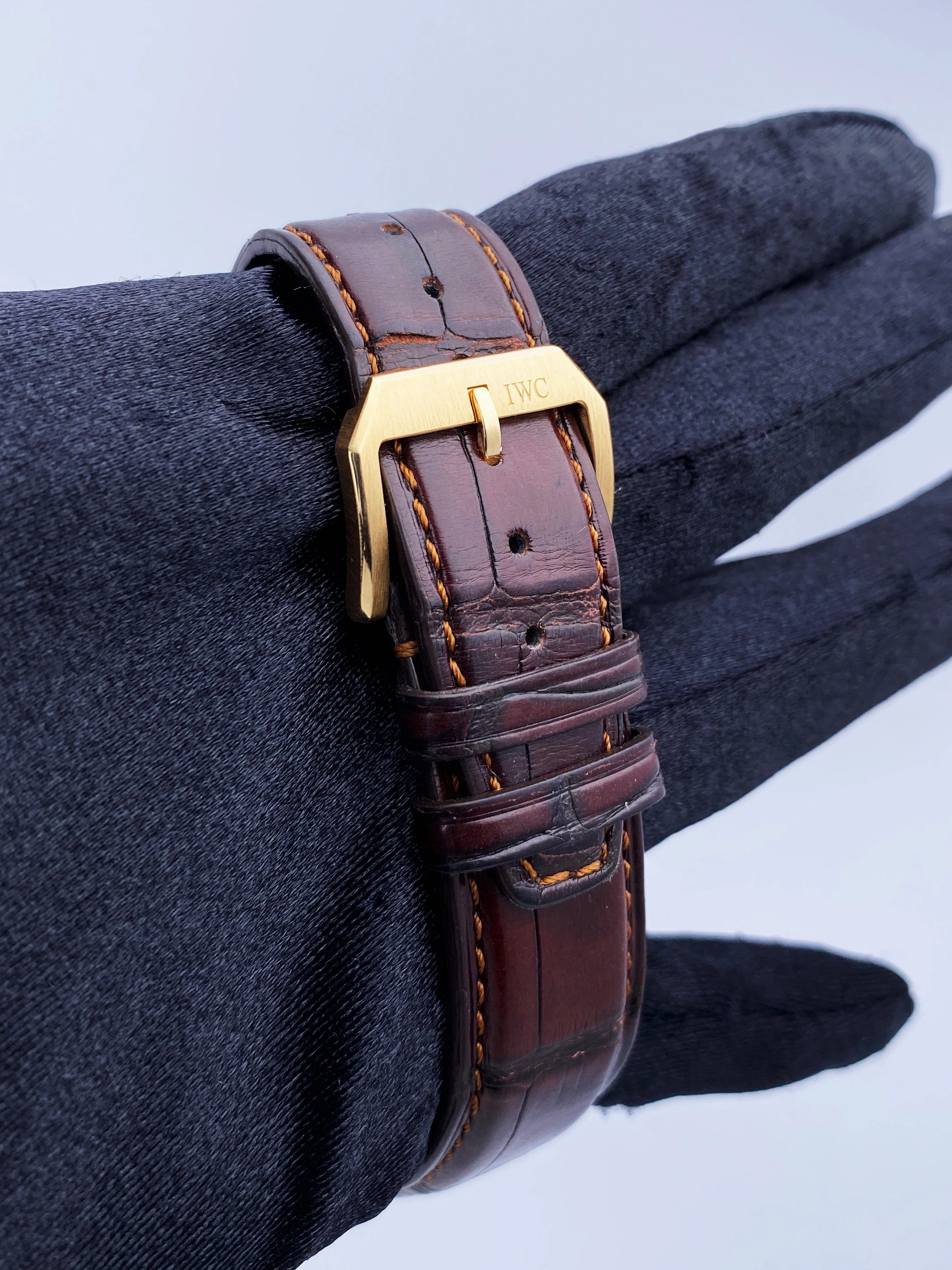 IWC Portugieser IW371402 18K Yellow Gold Mens Watch Box Papers