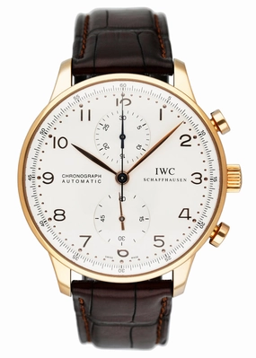 IWC Portugieser IW371402 18K Yellow Gold Mens Watch Box Papers