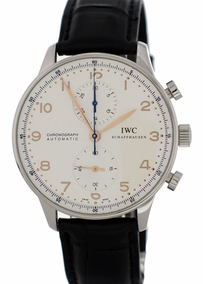 IWC Portuguese Chronograph IW371401 Mens Watch With Box And Booklets