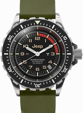 Jeep Rubicon GSAR Diver Automatic - 3ps Green Rubber Strap Kit Ref. WW194006SS-4101