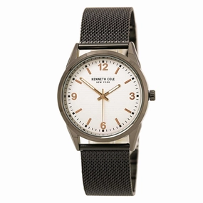 Kenneth Cole 10030647 Men's Gunmetal Steel Mesh Bracelet Quartz Classic Watch