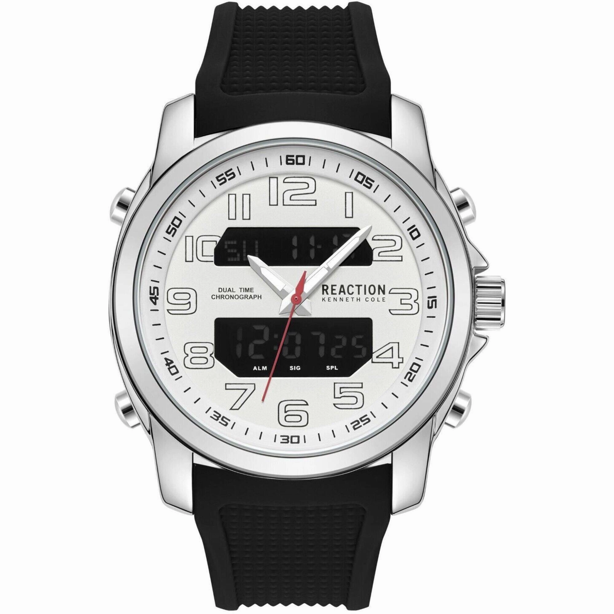 Kenneth Cole Reaction Men's Watch - Ana-Digi Black Silicone Strap | KRWGP2188404
