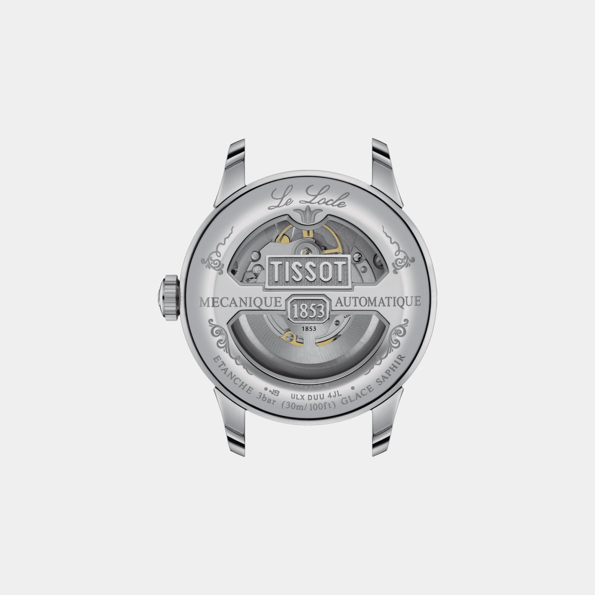 Le Locle Men's Silver Automatic Stainless Steel Watch T0064071103303