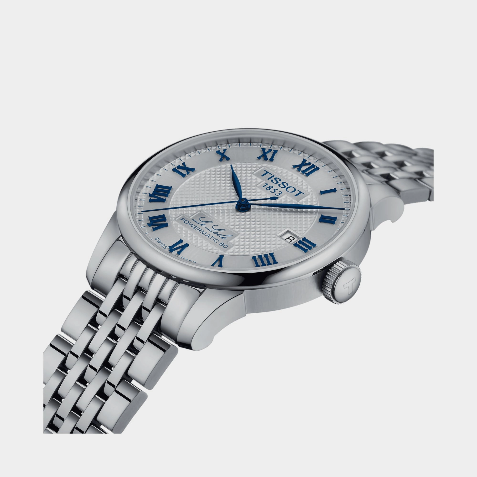 Le Locle Men's Silver Automatic Stainless Steel Watch T0064071103303