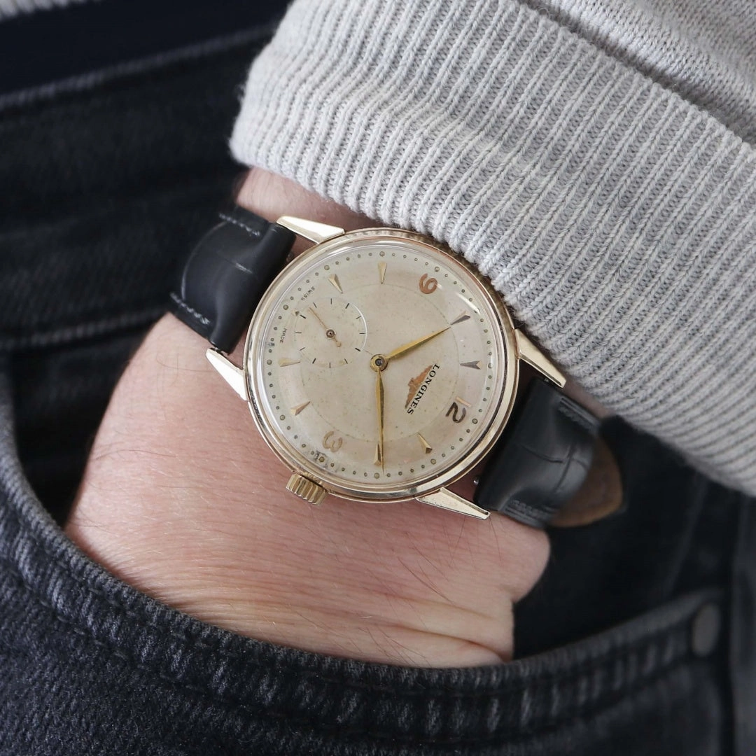 Longines 9k Gold Dress Watch, 1953