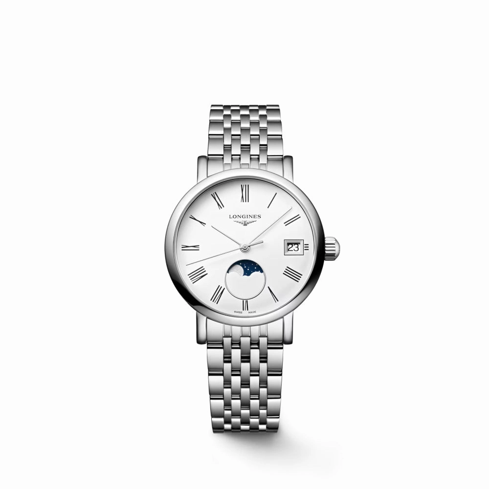 Longines Elegant Collection Moonphase 30mm Quartz Watch