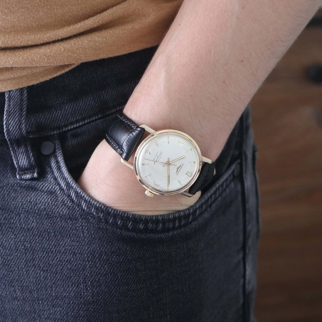 Longines Flagship 3403, 9k Gold, 1960 Vintage Watch