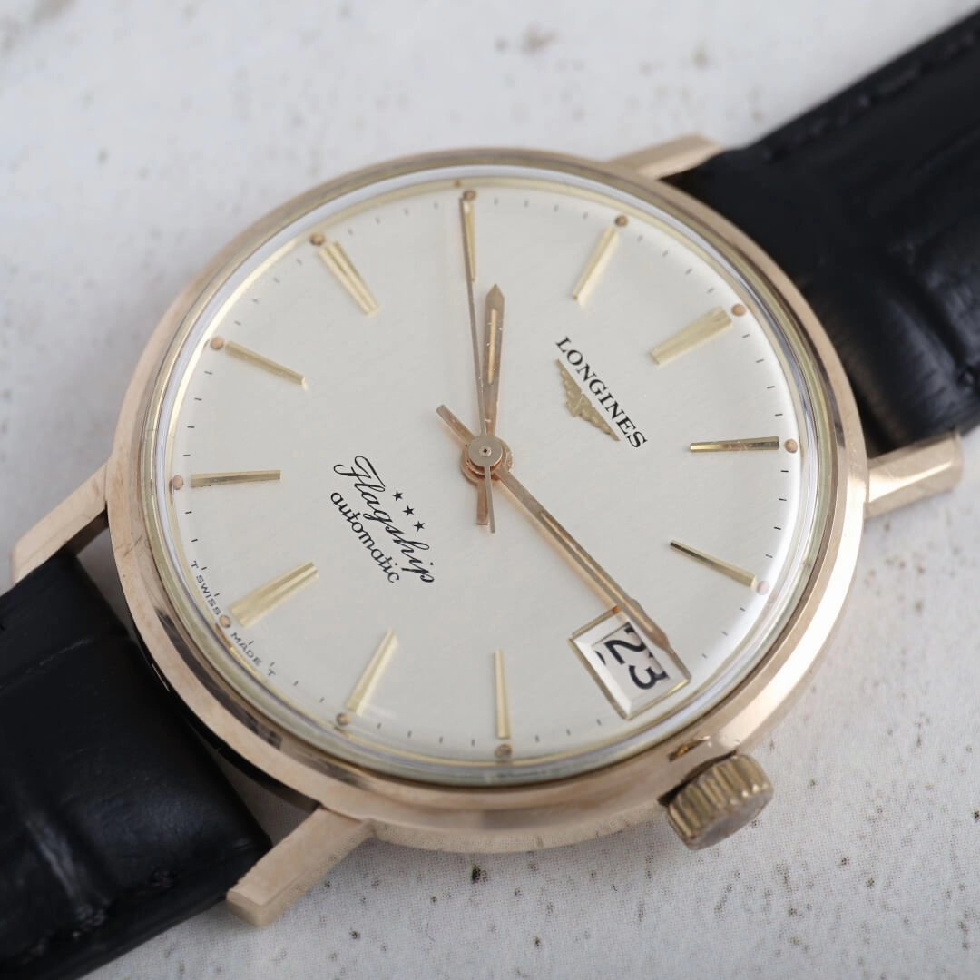 Longines Flagship Ref. 3418 "Big Ship", 1966 9k Gold Vintage Watch