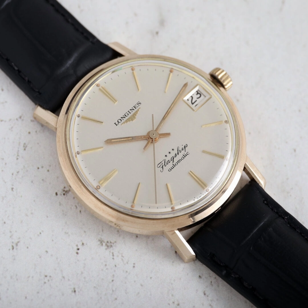 Longines Flagship Ref. 3418 "Big Ship", 1966 9k Gold Vintage Watch
