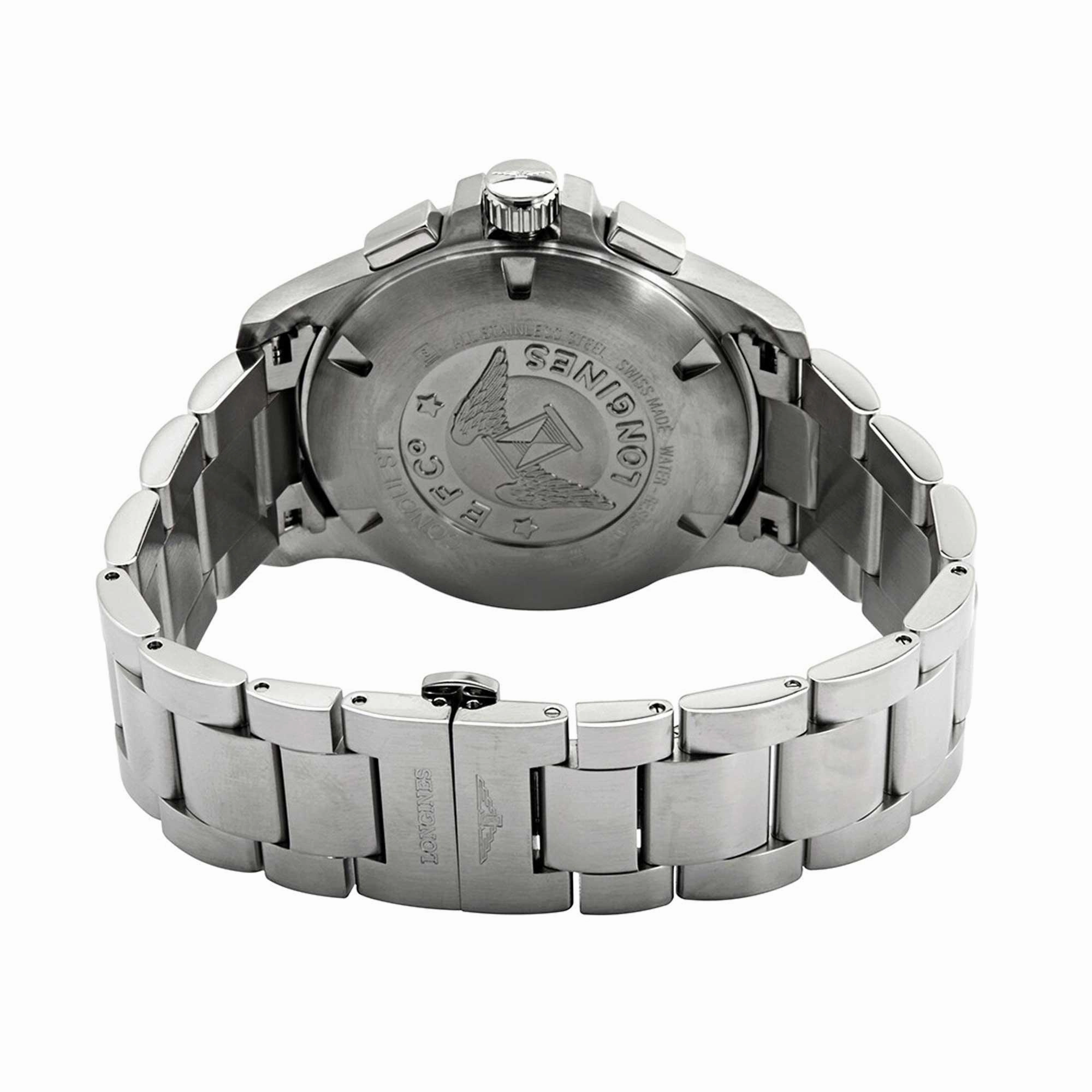 Longines Men's Watch - Conquest V.H.P. Chronograph Silver Steel Bracelet | L37274566