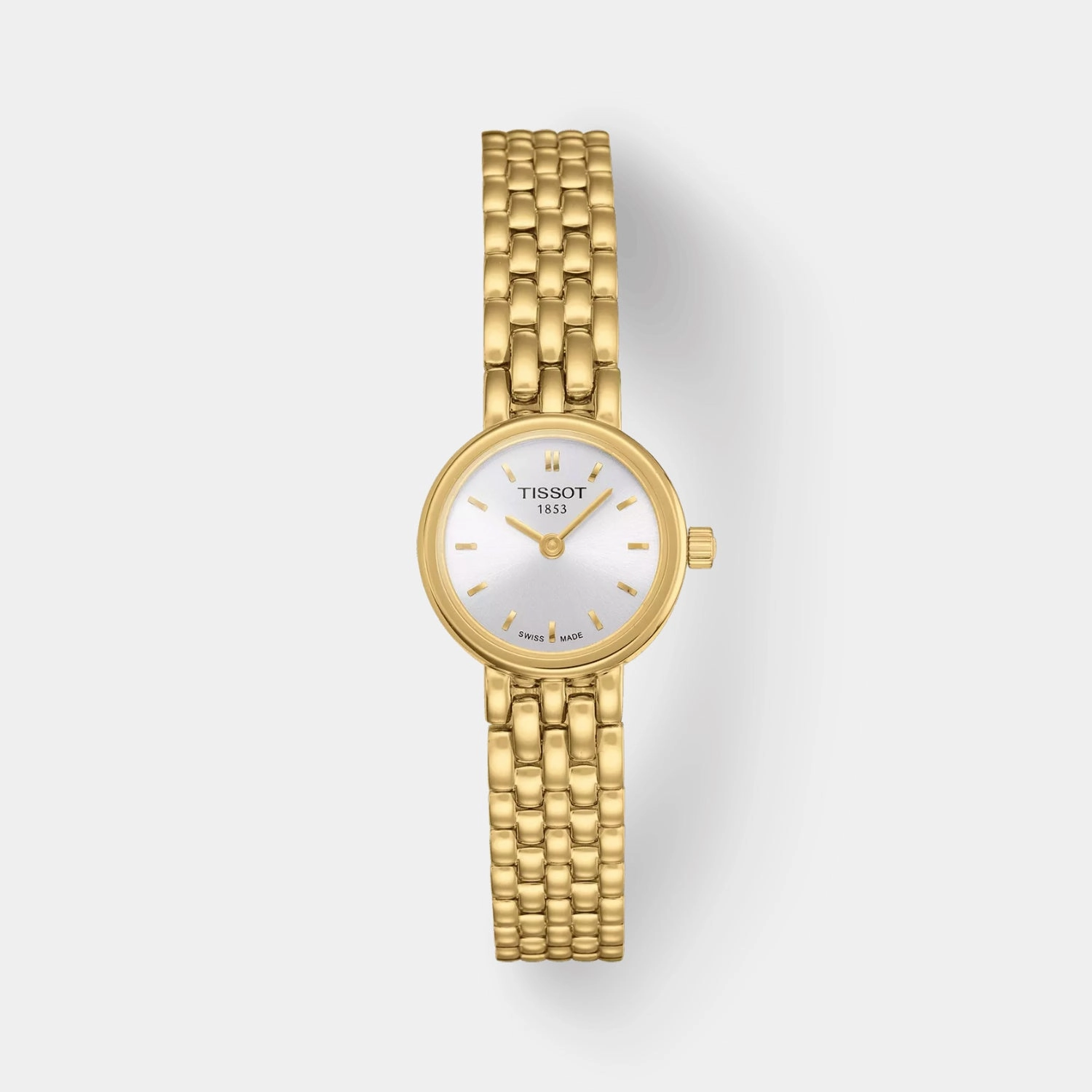 Lovely Square Women Quartz Silver Dial Analog Stainless Steel Watch T0580093303100