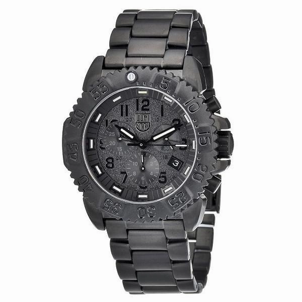 Luminox 3182.BO Men's Sea Steel Colormark Chronograph 3180 Black Dial Dive Watch