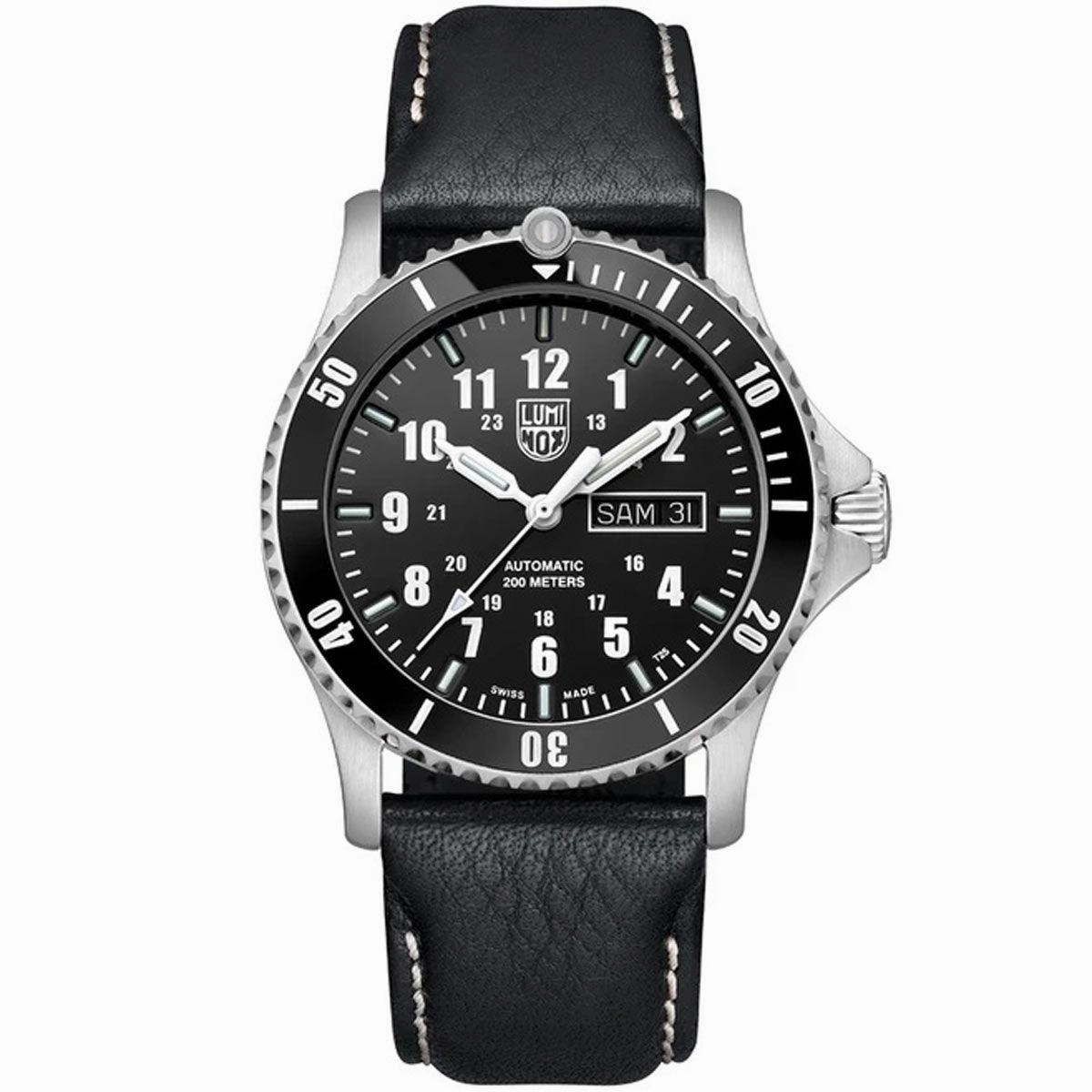 Luminox Men's Automatic Sport Timer Black Dial Leather Strap | XS.0921