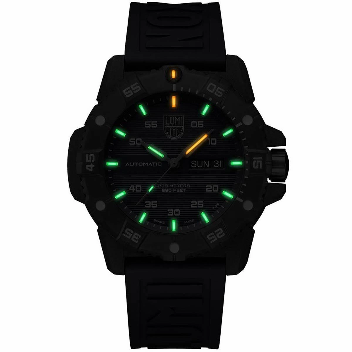 Luminox Men's Automatic Watch - Master Carbon Seal Blue Dial Rubber Strap Dive | 3863