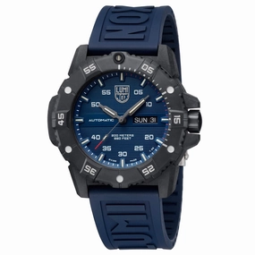 Luminox Men's Automatic Watch - Master Carbon Seal Blue Dial Rubber Strap Dive | 3863