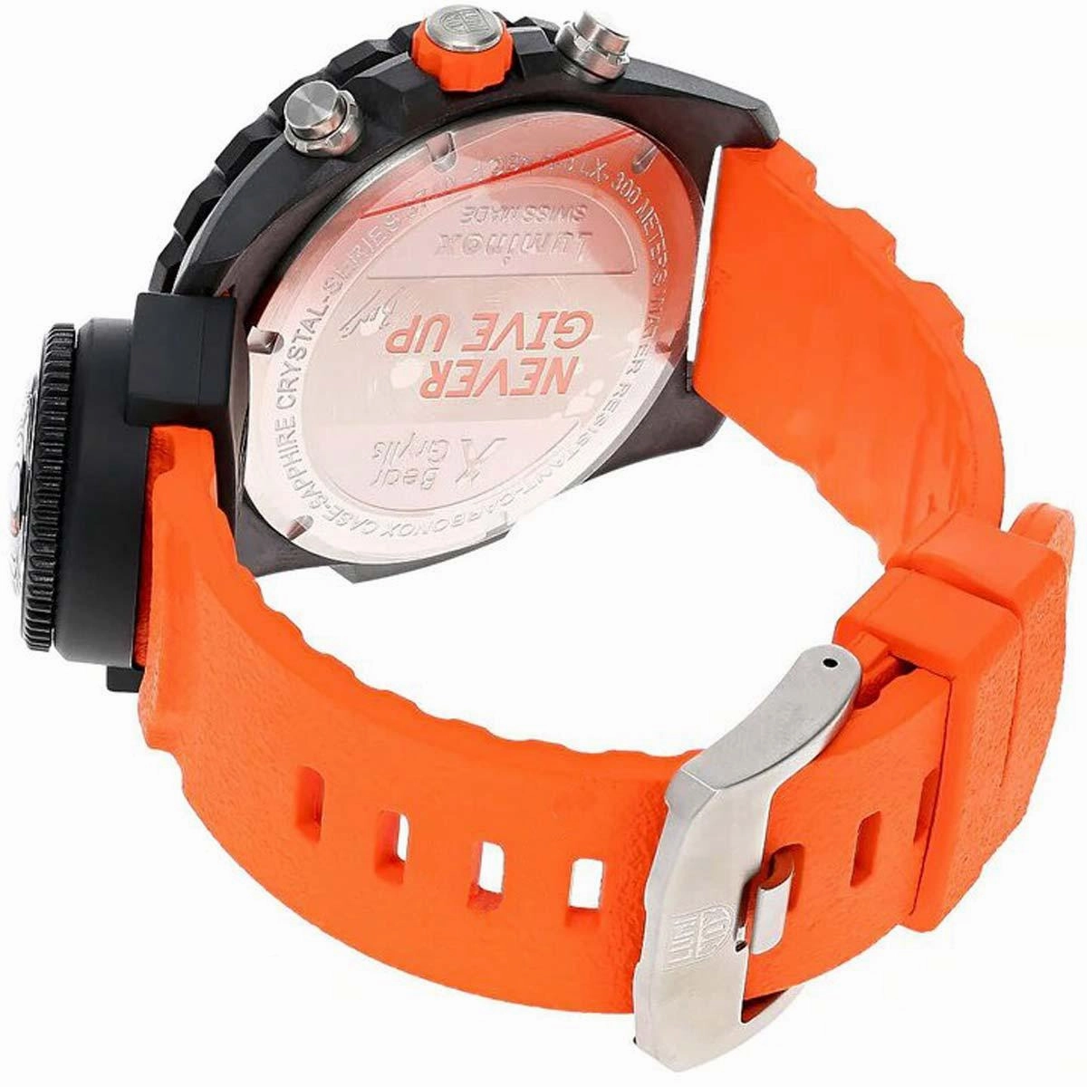 Luminox Men's Chronograph Watch - Bear Grylls Swiss Quartz Orange Rubber Strap | 3749