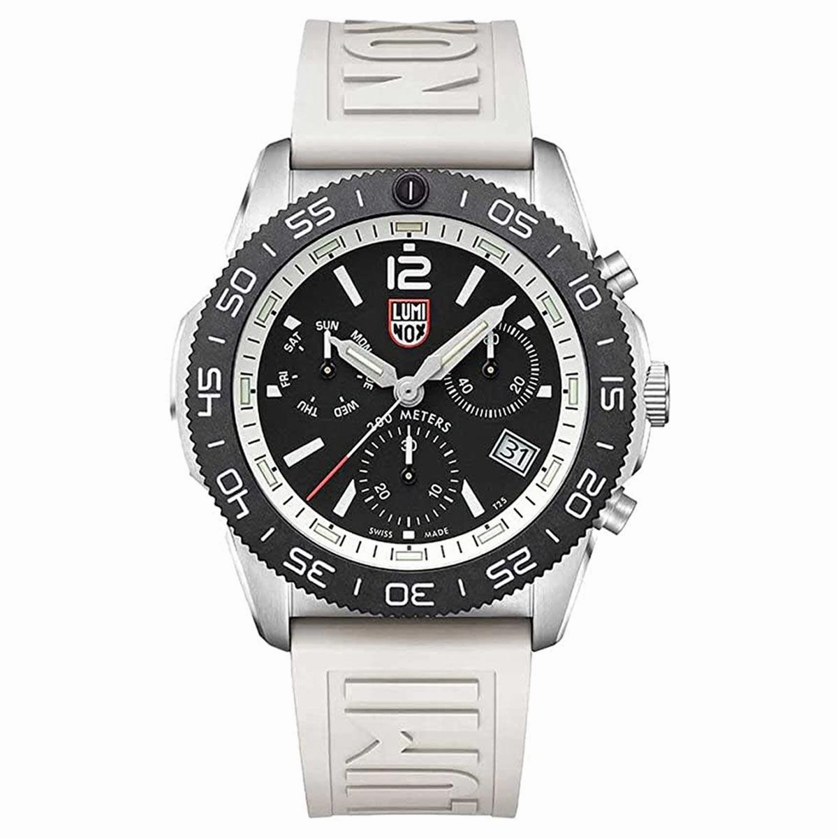Luminox Men's Chronograph Watch - Pacific Diver Black Dial Rubber Strap | 3141