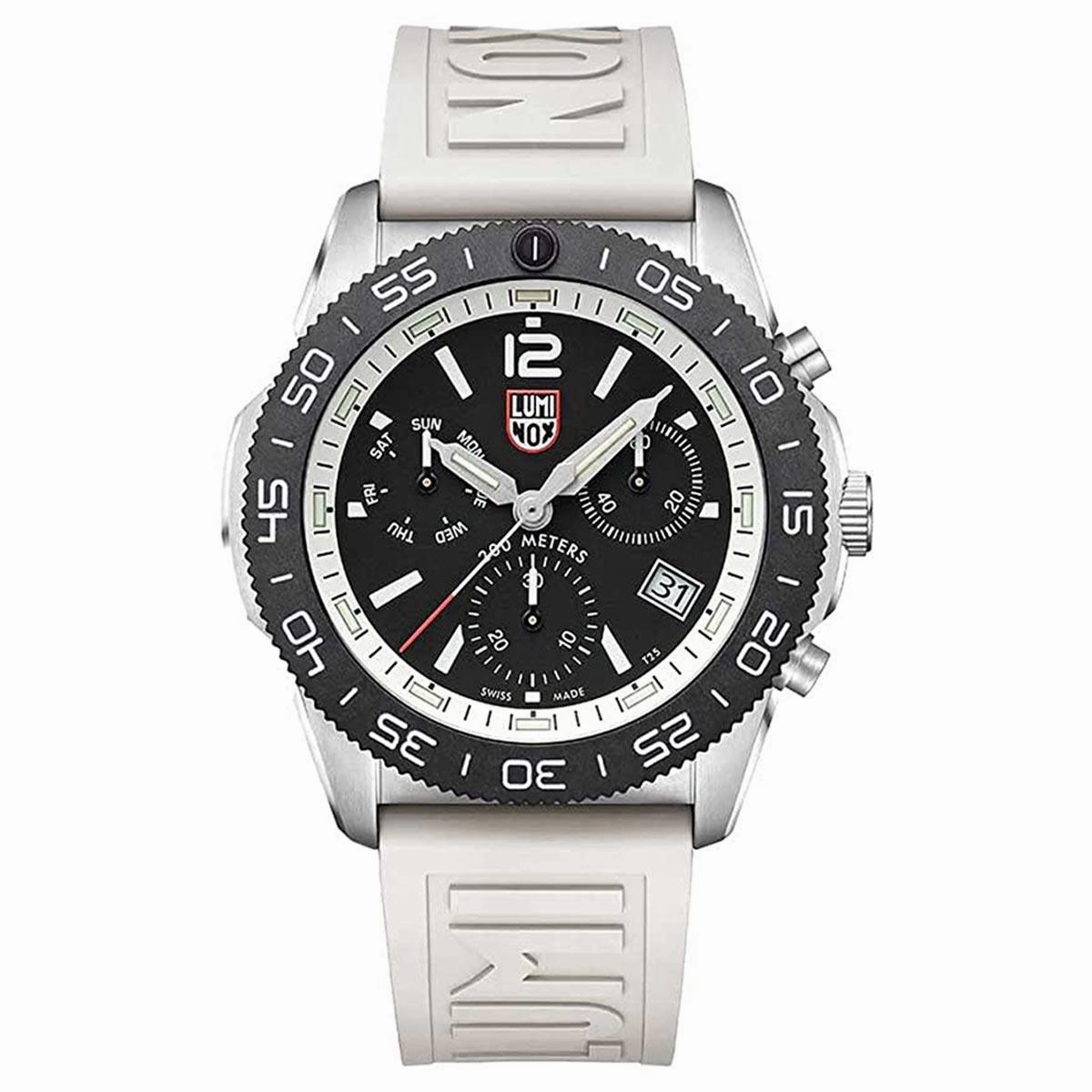 Luminox Men's Chronograph Watch - Pacific Diver Black Dial Rubber Strap | 3141