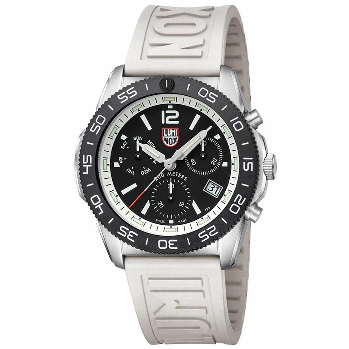 Luminox Men's Chronograph Watch - Pacific Diver Black Dial Rubber Strap | 3141
