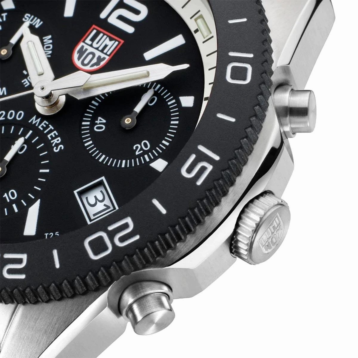 Luminox Men's Chronograph Watch - Pacific Diver Black Dial Rubber Strap | 3141