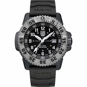 Luminox Men's Quartz Watch - Black Dial Rubber Strap Dive Military Spec | 3351.SET