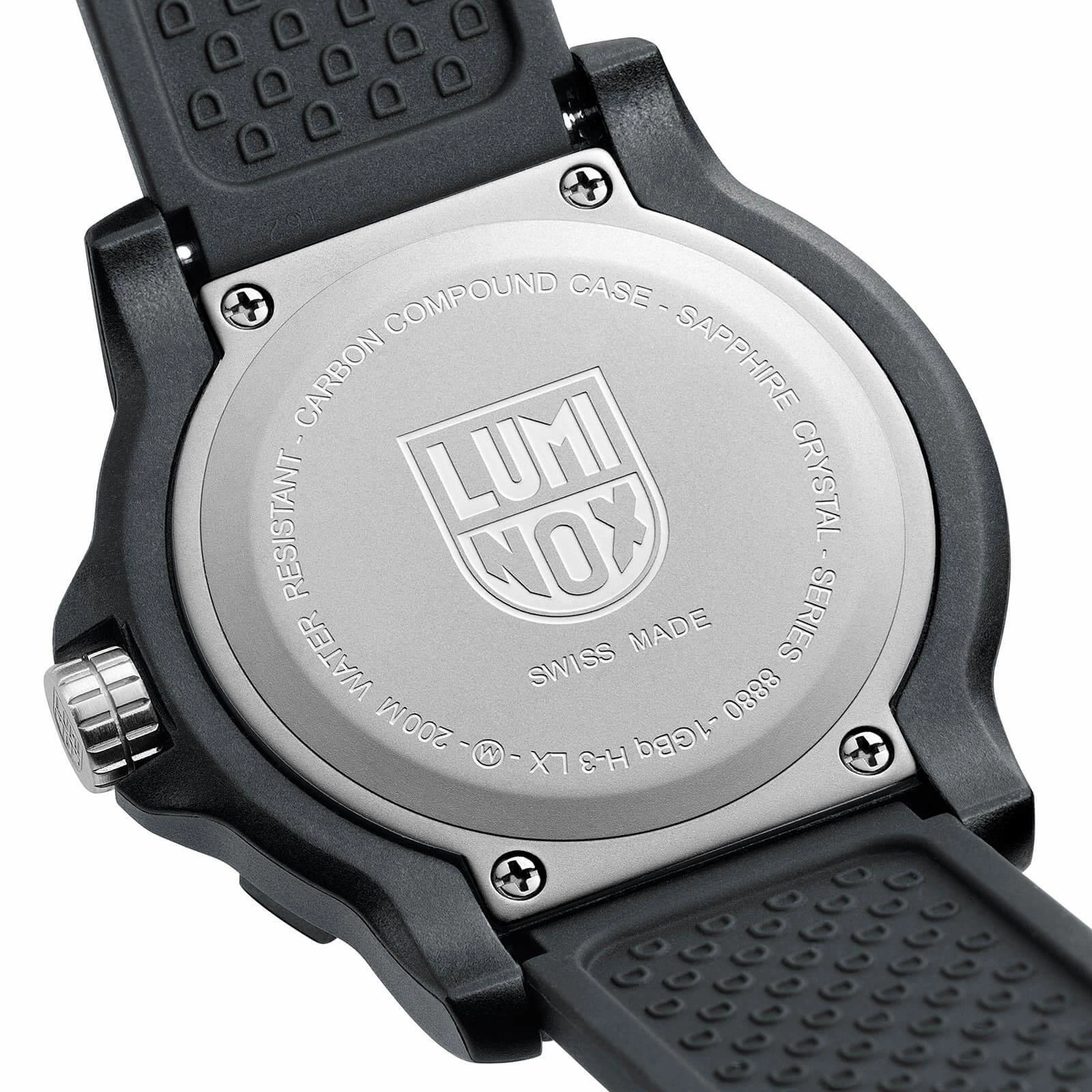 Luminox Men's Quartz Watch - BlackOps Rotating Bezel Grey Dial Rubber Strap | 8882