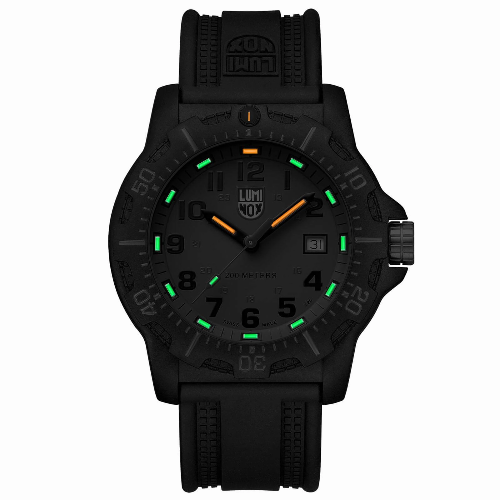 Luminox Men's Quartz Watch - BlackOps Rotating Bezel Grey Dial Rubber Strap | 8882