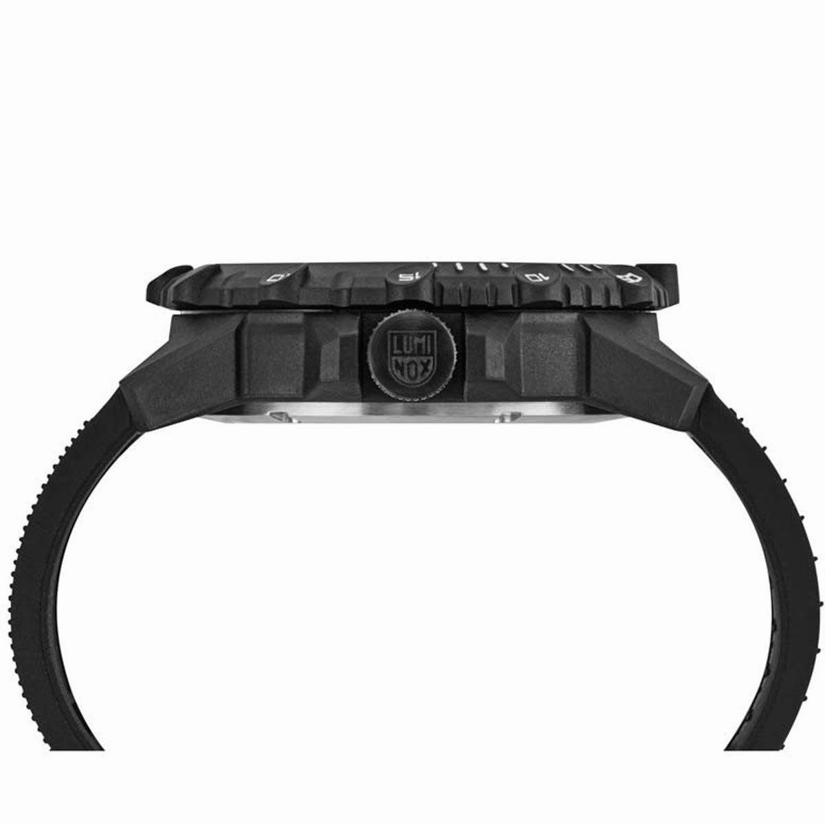 Luminox Men's Quartz Watch - Commando Frogman Grey Dial Black Rubber Strap | 3301