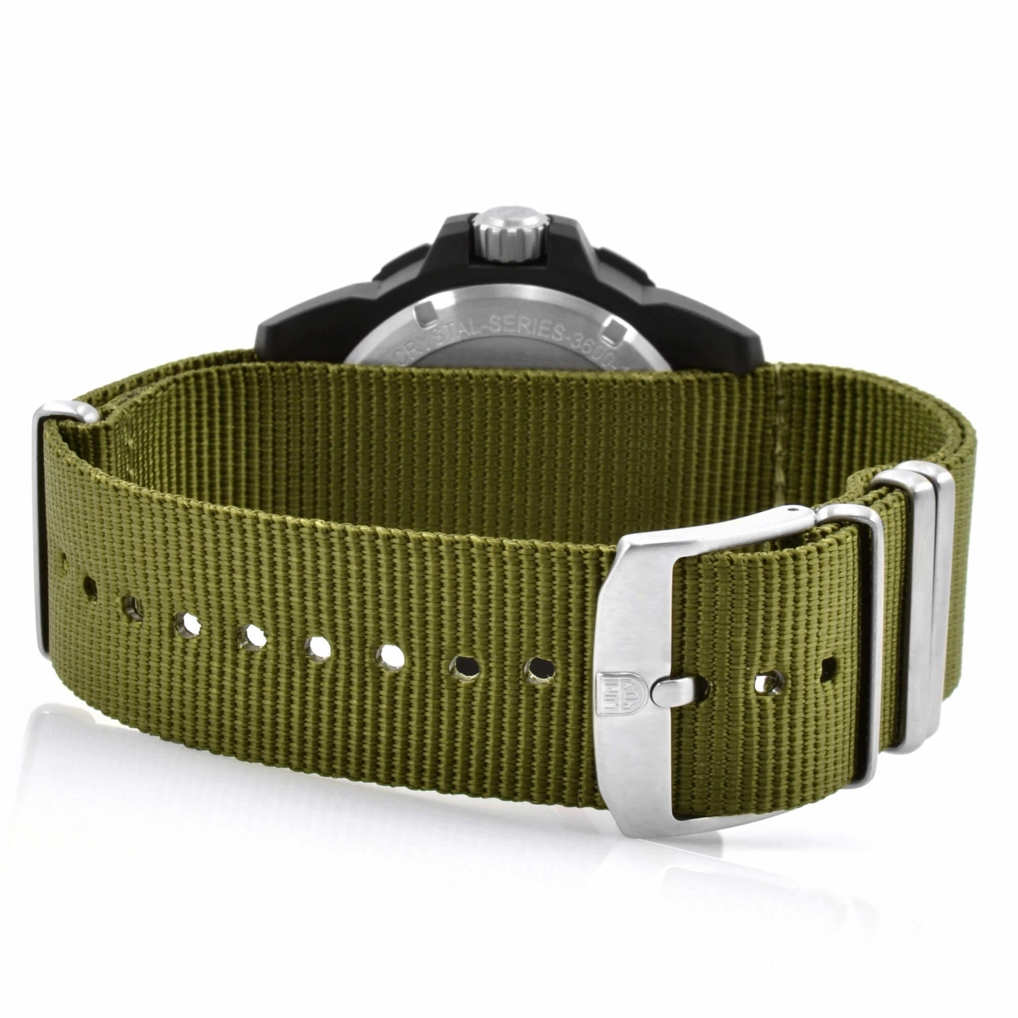 Luminox Men's Quartz Watch - Navy Seal 3600 Series Green Dial Strap Dive | 3617.SET