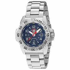 Luminox Men's Quartz Watch - Navy Seal Steel Blue Dial Silver Bracelet | 3254
