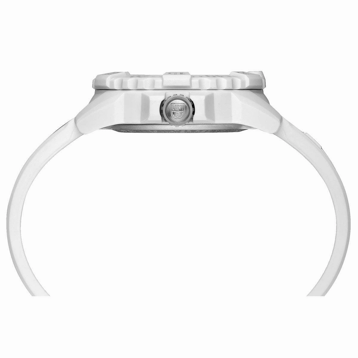 Luminox Men's Quartz Watch - Navy Seal White Dial Rubber Strap | 3507.WO