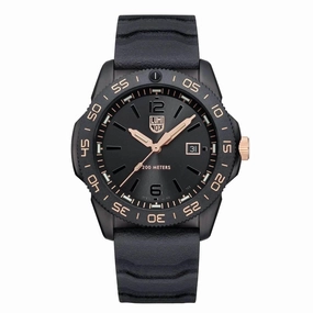 Luminox Men's Quartz Watch - Pacific Diver Black Rotating Bezel | 3121.BO.GOLD
