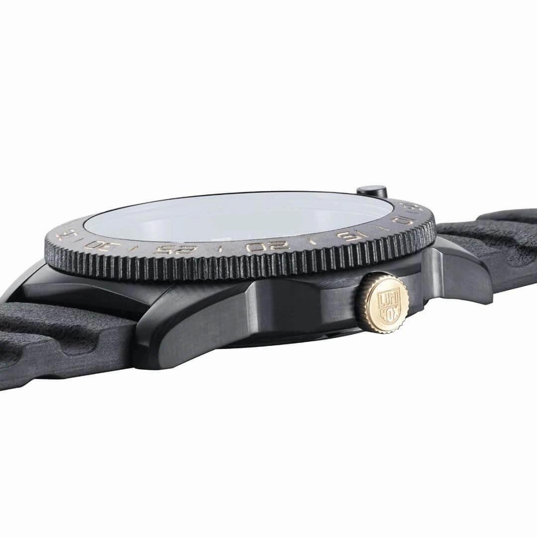 Luminox Men's Quartz Watch - Pacific Diver Black Rotating Bezel | 3121.BO.GOLD