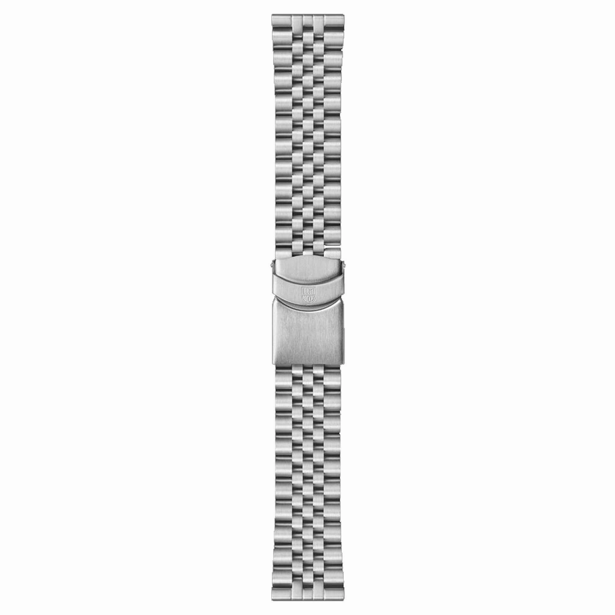 Luminox Men's Quartz Watch - Pacific Diver Ripple Black Dial Silver Bracelet | 3122.M