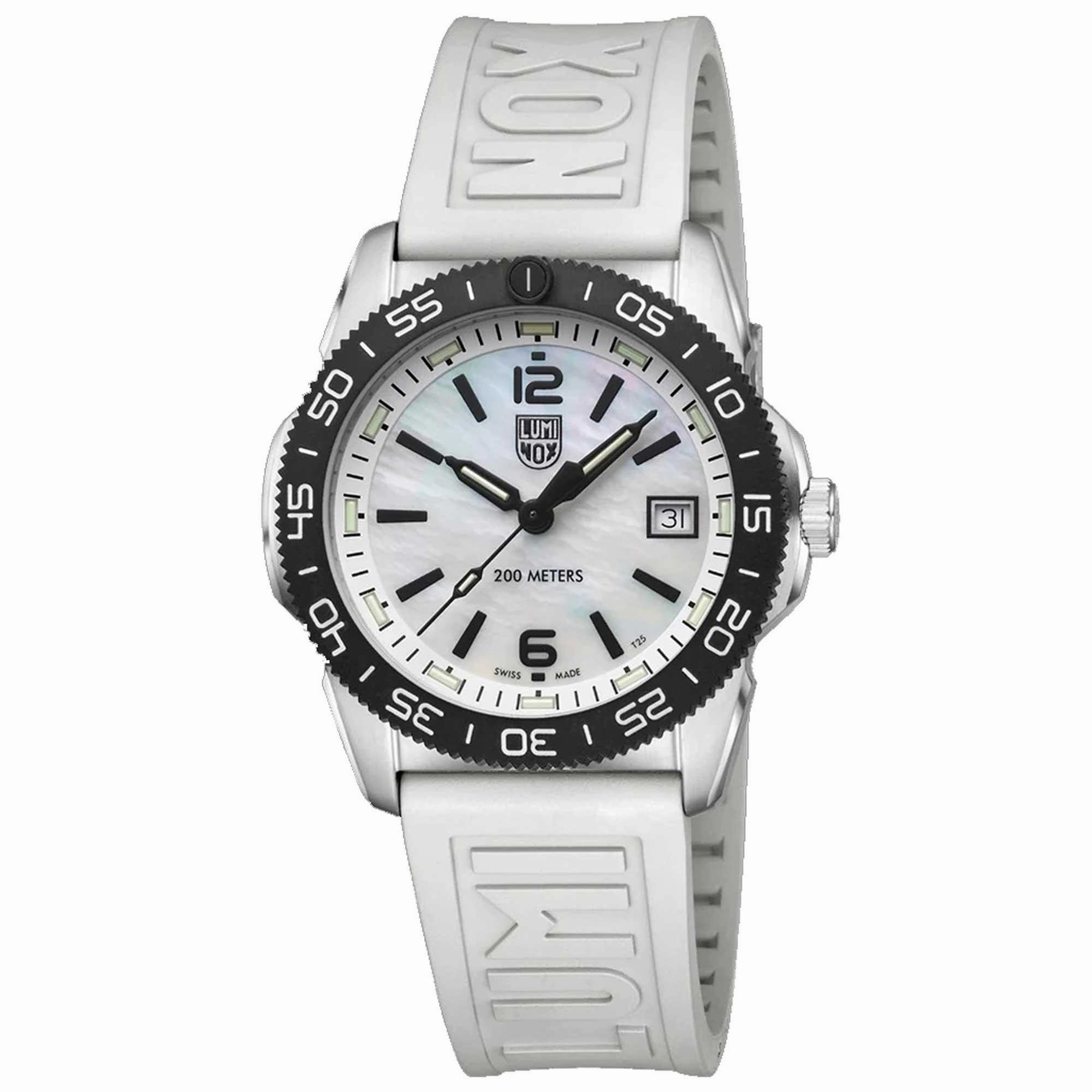 Luminox Men's Quartz Watch - Pacific Diver Ripple White Rubber Strap | 3128.M.SET