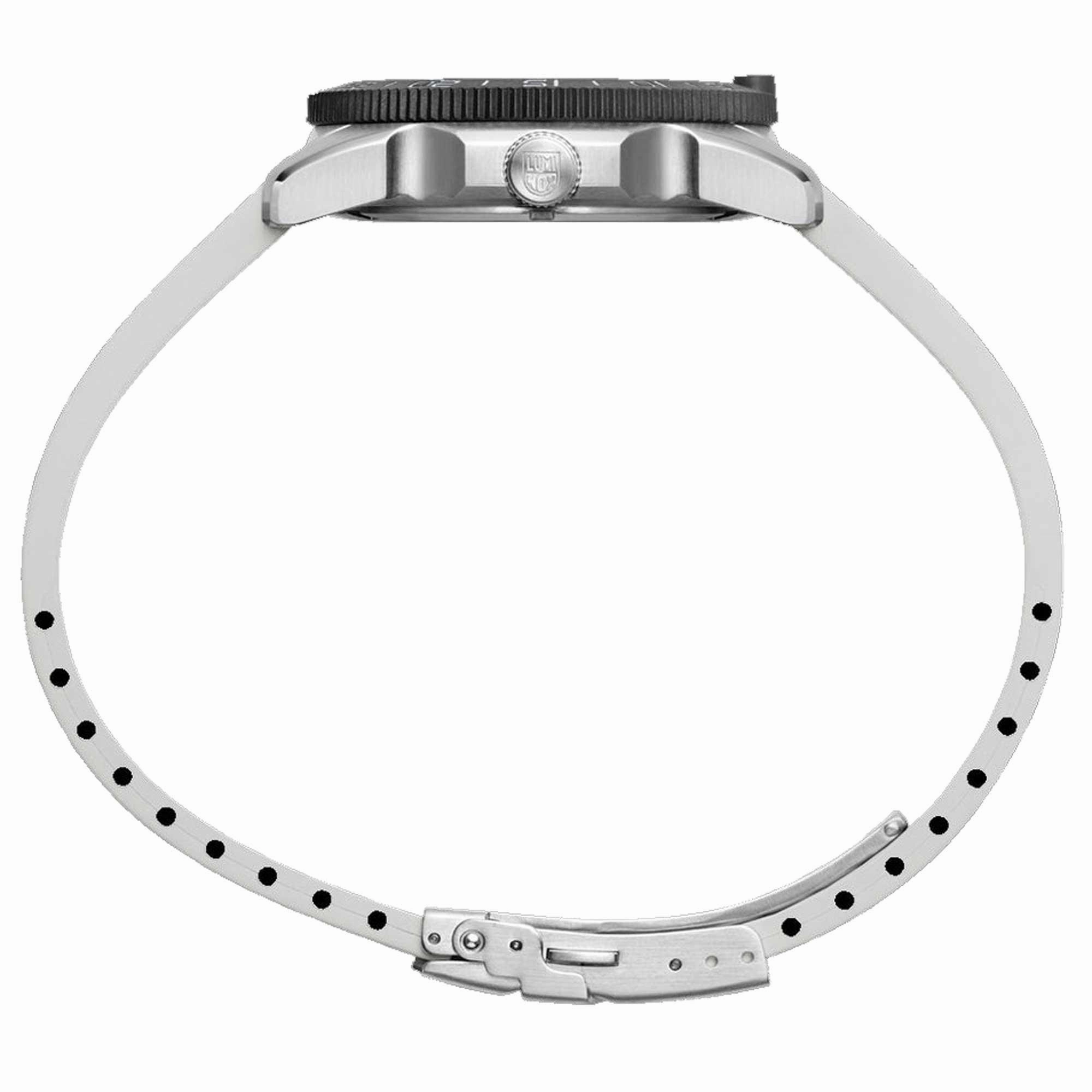 Luminox Men's Quartz Watch - Pacific Diver Ripple White Rubber Strap | 3128.M.SET