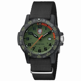 Luminox Men's Quartz Watch - Sea Turtle Giant 0320 Series Green Dial Strap | 0337