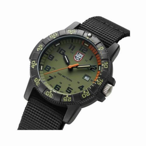 Luminox Men's Quartz Watch - Sea Turtle Giant 0320 Series Green Dial Strap | 0337