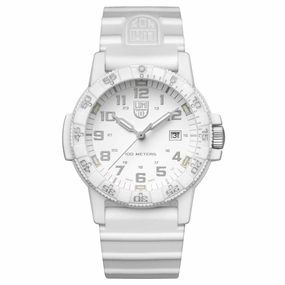 Luminox Men's Quartz Watch - Sea Turtle Giant 0320 Series White Dial Strap | 0327.WO