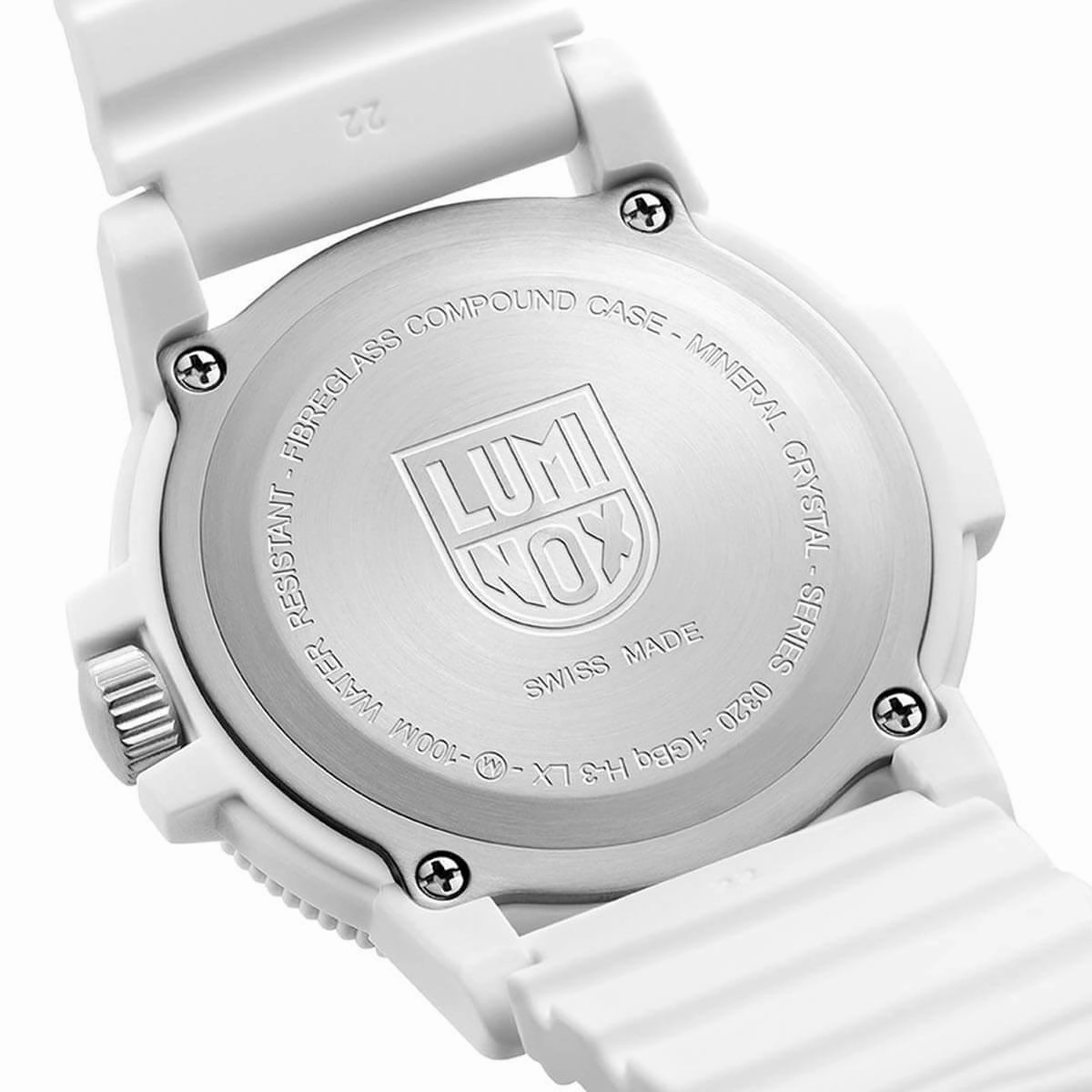 Luminox Men's Quartz Watch - Sea Turtle Giant 0320 Series White Dial Strap | 0327.WO